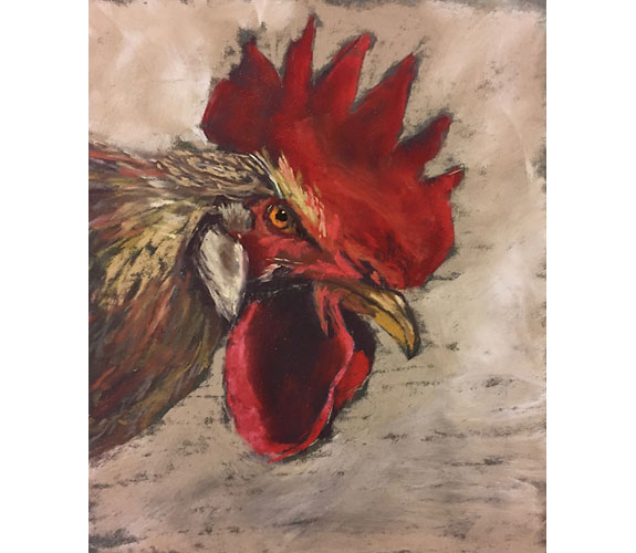 "The Rooster Knows"  by Barbara Noonan